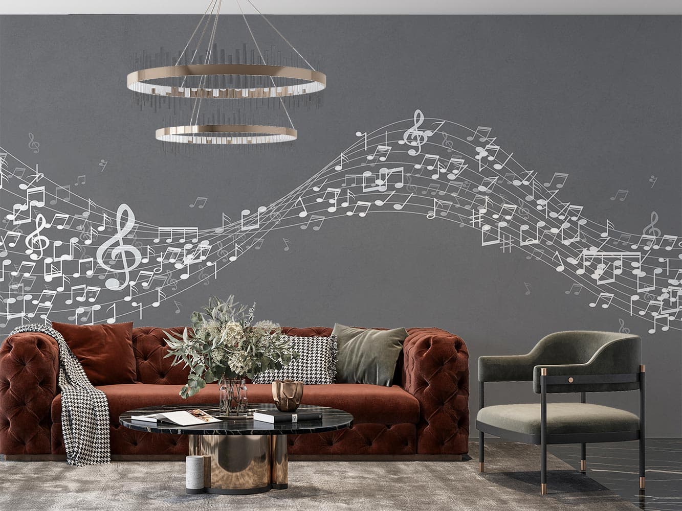 پوستر دیواری نت موسیقی W10118600 — تصویر ۳