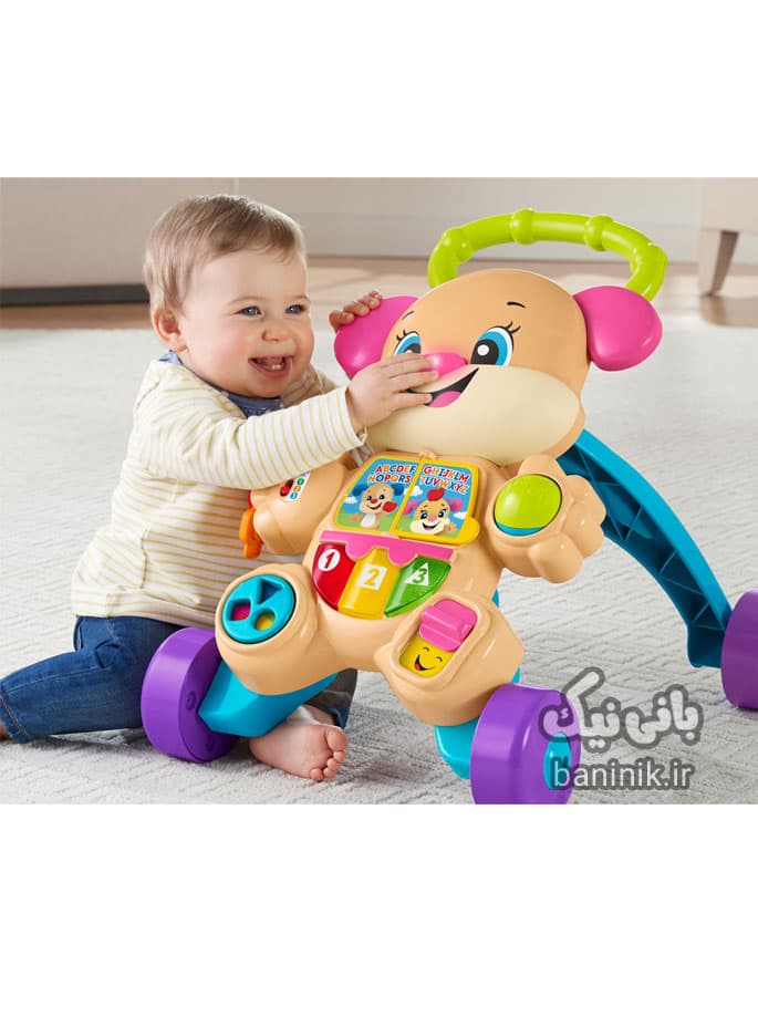 واکر موزیکال فیشر پرایس طرح سگ Fisher Price O000079 — تصویر ۳