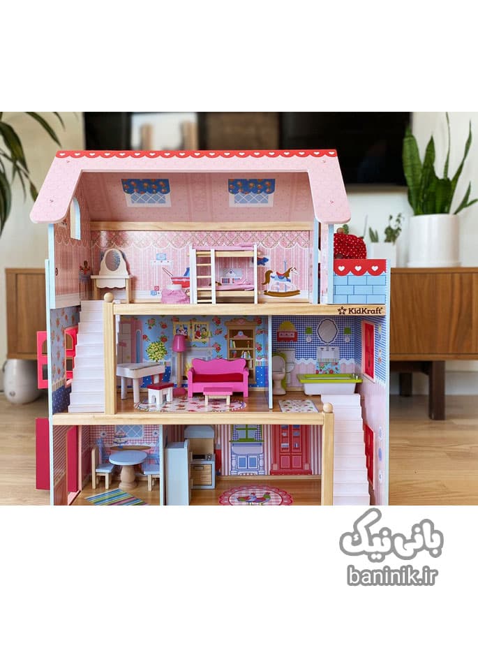 خانه عروسکی چوبی کیدکرفت مدل Kidkraft 65054 — تصویر ۶
