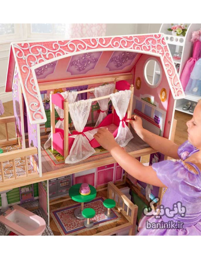 خانه عروسکی چوبی کیدکرفت مدل Kidkraft 65900 — تصویر ۶