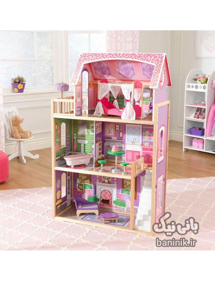 خانه عروسکی چوبی کیدکرفت مدل Kidkraft 65900 — تصویر ۴