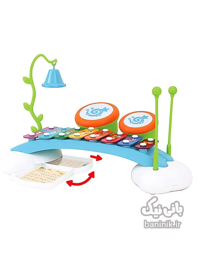 بلز آموزشی به همراه درام هولی تویز Huile Toys Music Set 909 — تصویر ۵