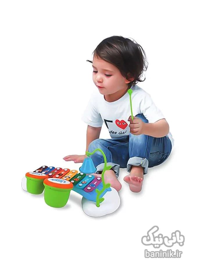 بلز آموزشی به همراه درام هولی تویز Huile Toys Music Set 909 — تصویر ۲