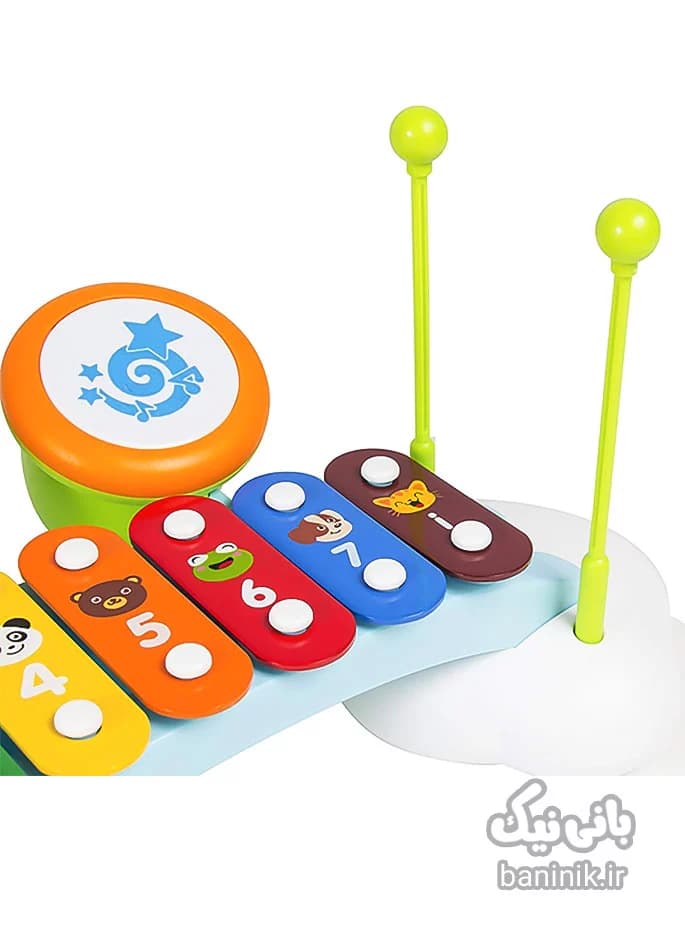 بلز آموزشی به همراه درام هولی تویز Huile Toys Music Set 909 — تصویر ۸