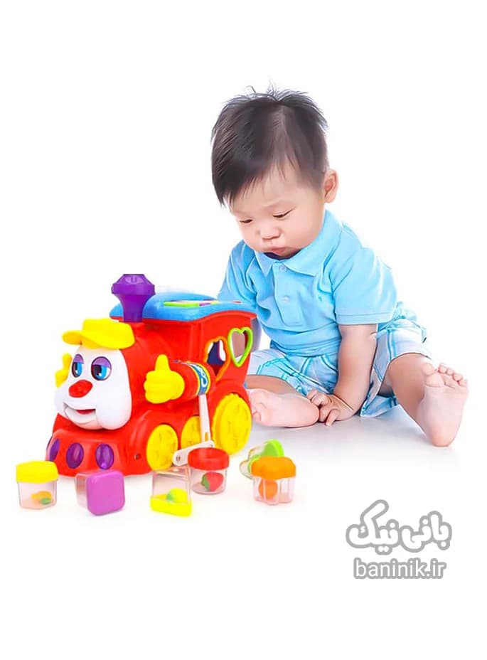 قطار آموزشی موزیکال هولی تویز Huile Toys Learning Loco 556 — تصویر ۲