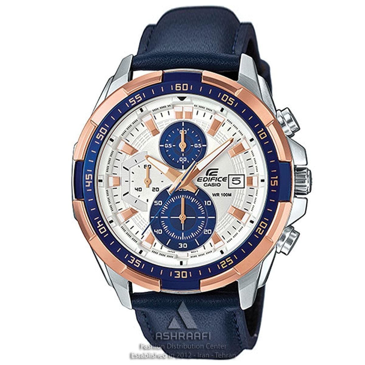 ساعت کاسیو ادیفایس بند چرمی Casio Edifice EFR-539L-7CV