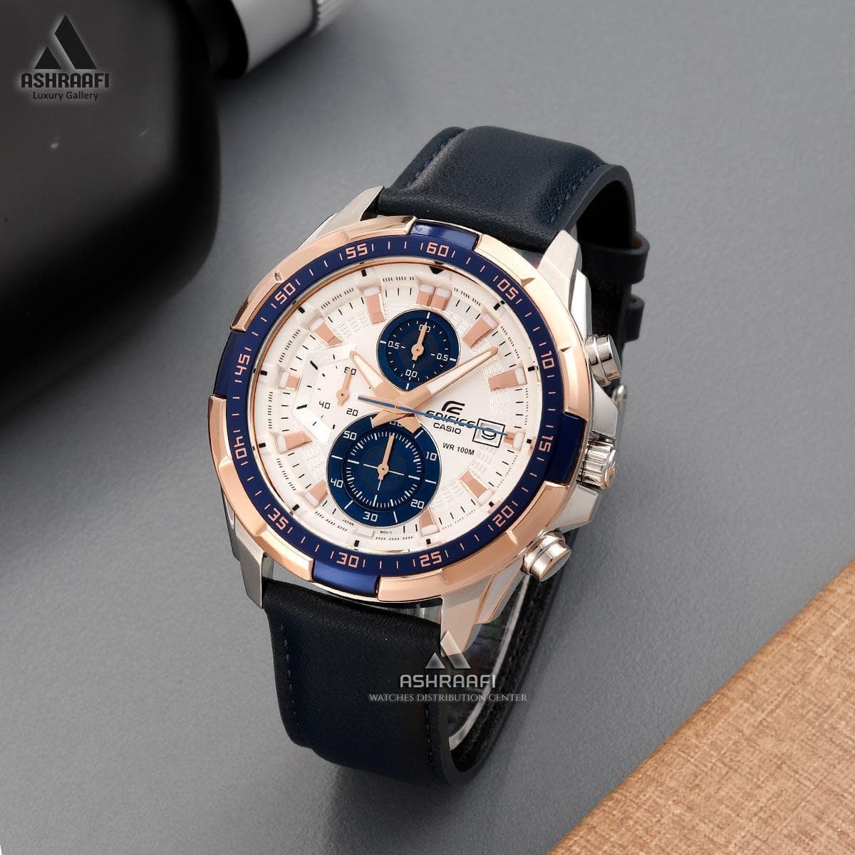ساعت کاسیو ادیفایس بند چرمی Casio Edifice EFR-539L-7CV — تصویر ۲