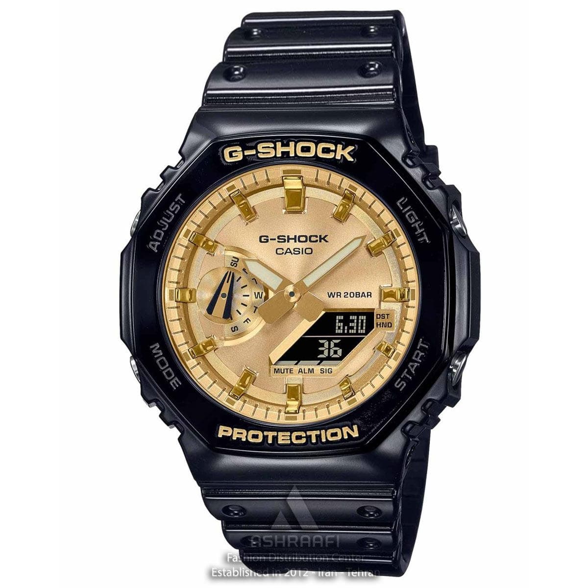 ساعت جیشاک مشکی Casio G-Shock GA-2100GB-1AD