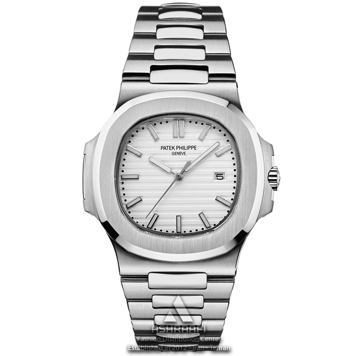 ساعت پتک فیلیپ ناتیلوس صفحه سفید Patek Philippe Nautilus SW
