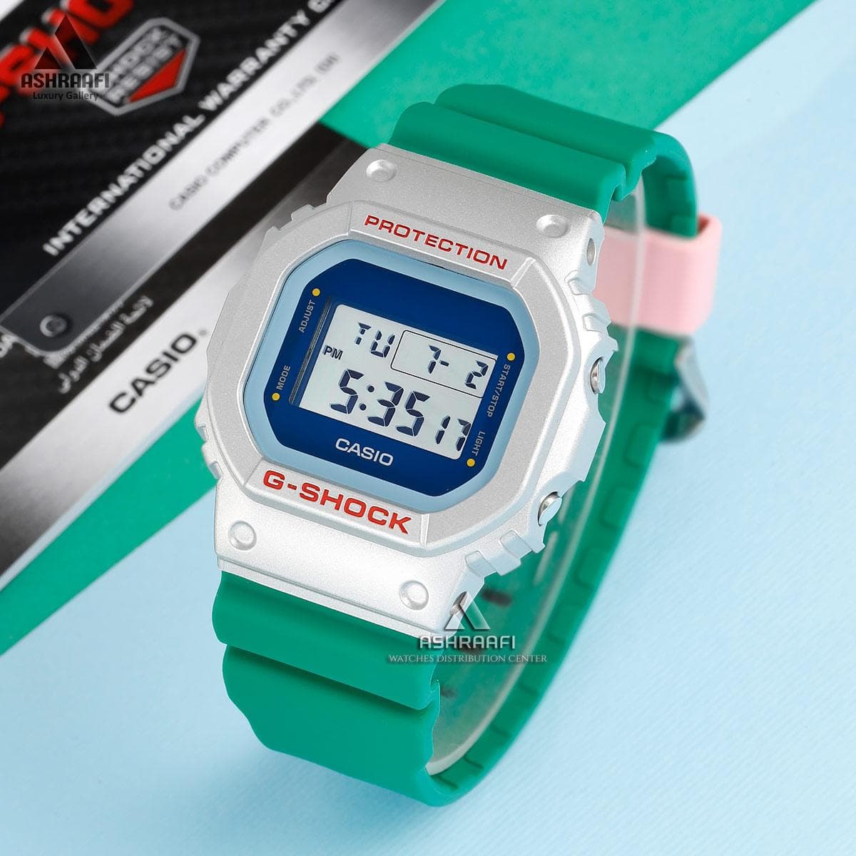ساعت جیشاک سبز Casio G-Shock DW-5600EU-8A3 — تصویر ۲