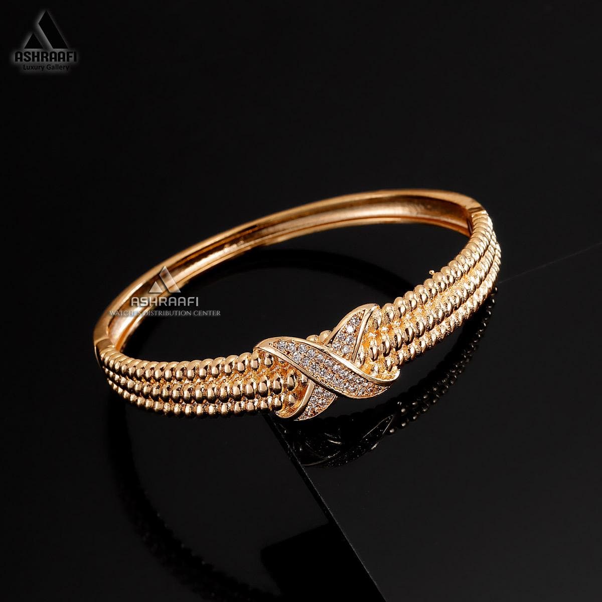 دستبند النگویی طلایی Women Bracelet G1 — تصویر ۲