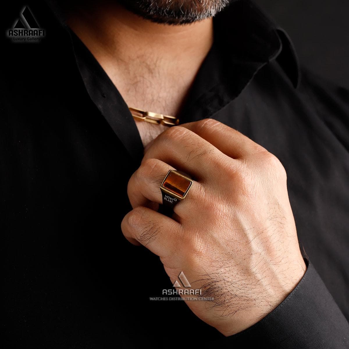 انگشتر مردانه مون بلان Mont Blanc Ring GK04 — تصویر ۳