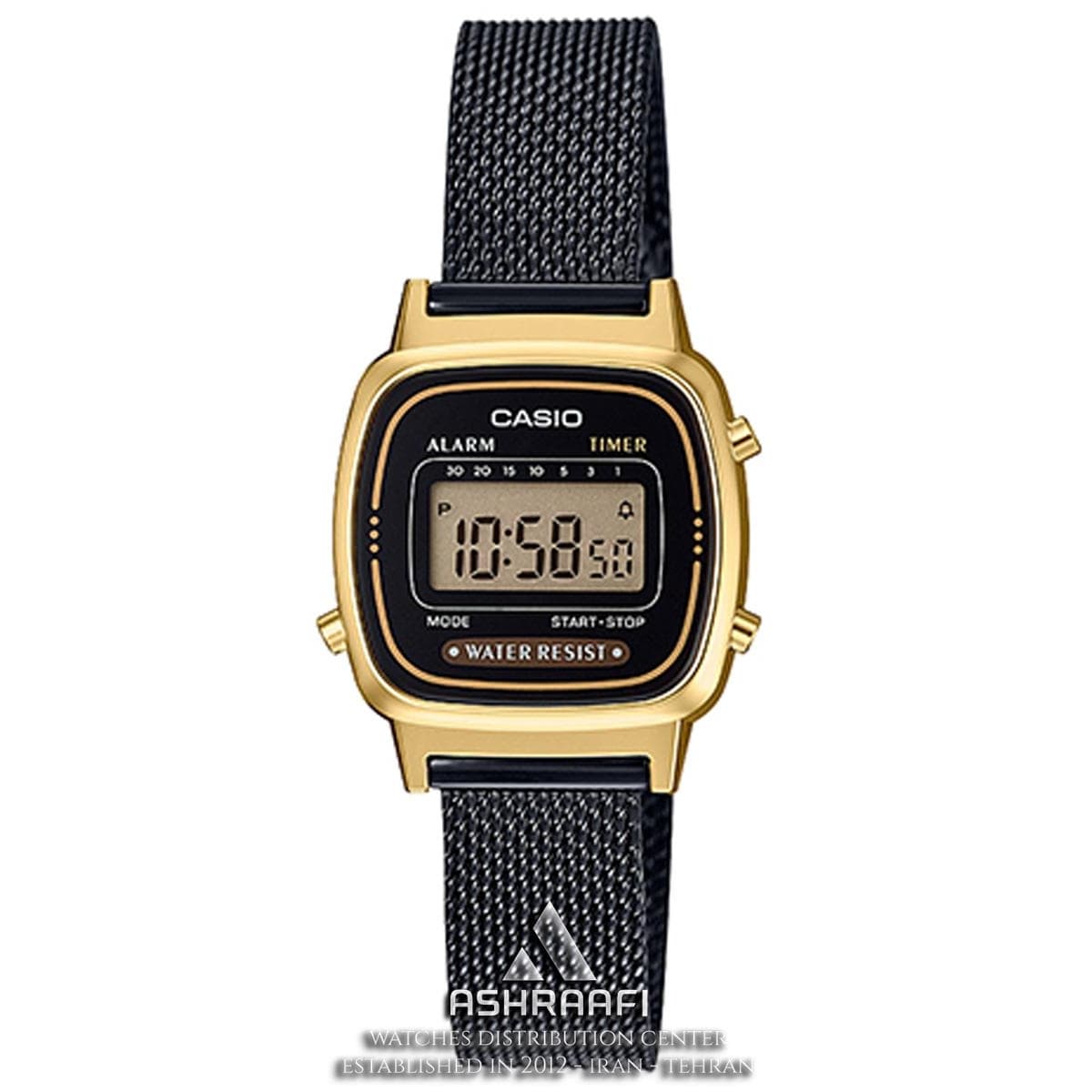 ساعت کاسیو نوستالژی بند حصیری Casio LA670WEMB-1D