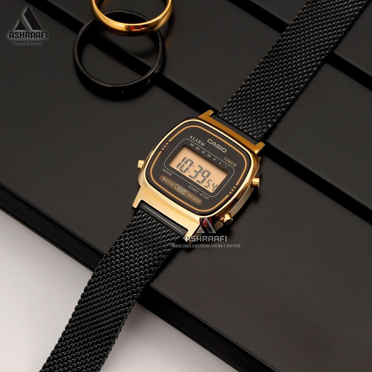 ساعت کاسیو نوستالژی بند حصیری Casio LA670WEMB-1D — تصویر ۵