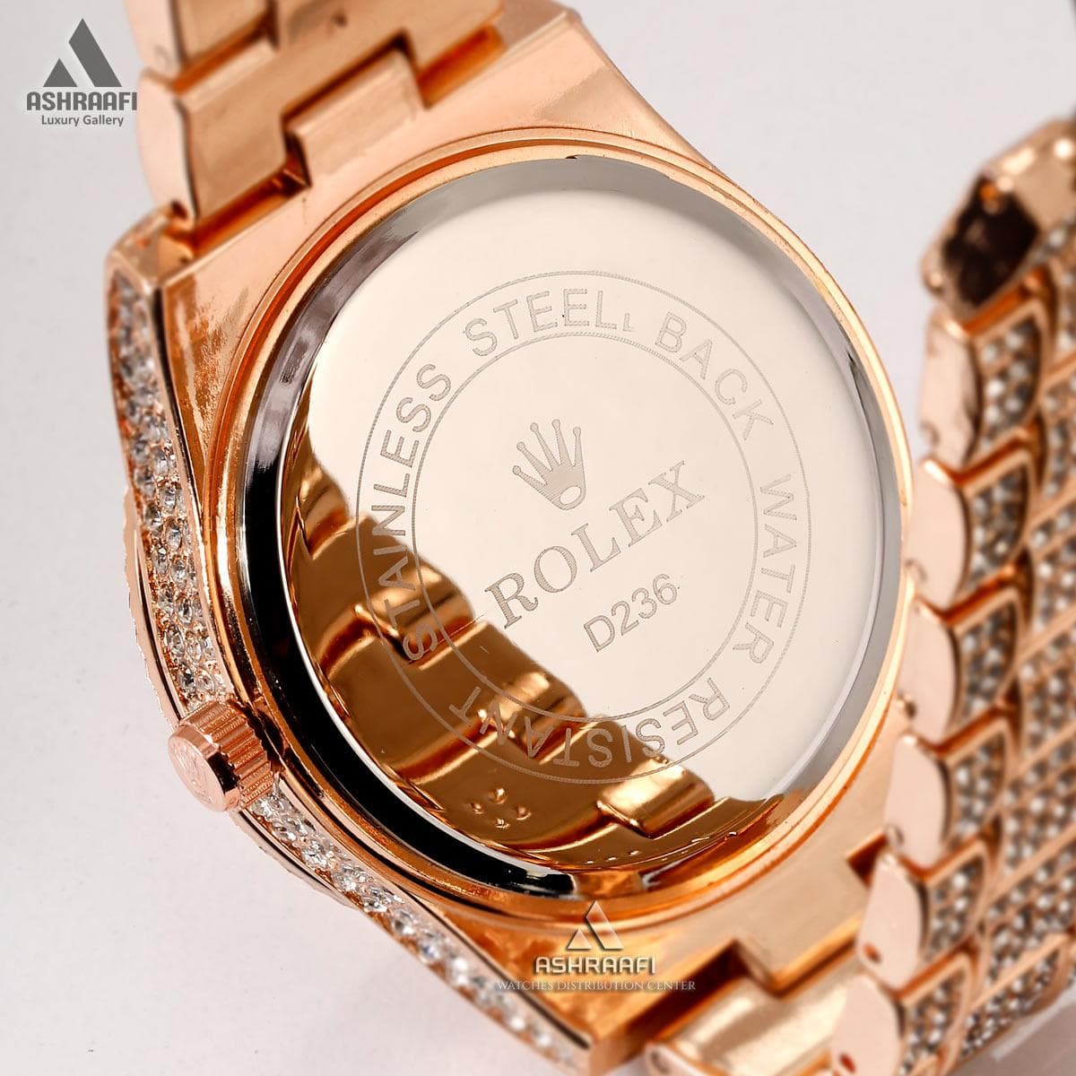 ساعت رولکس اسکای دولر فول نگین Rolex Sky Dweller F-Diamond Rg-80 — تصویر ۵