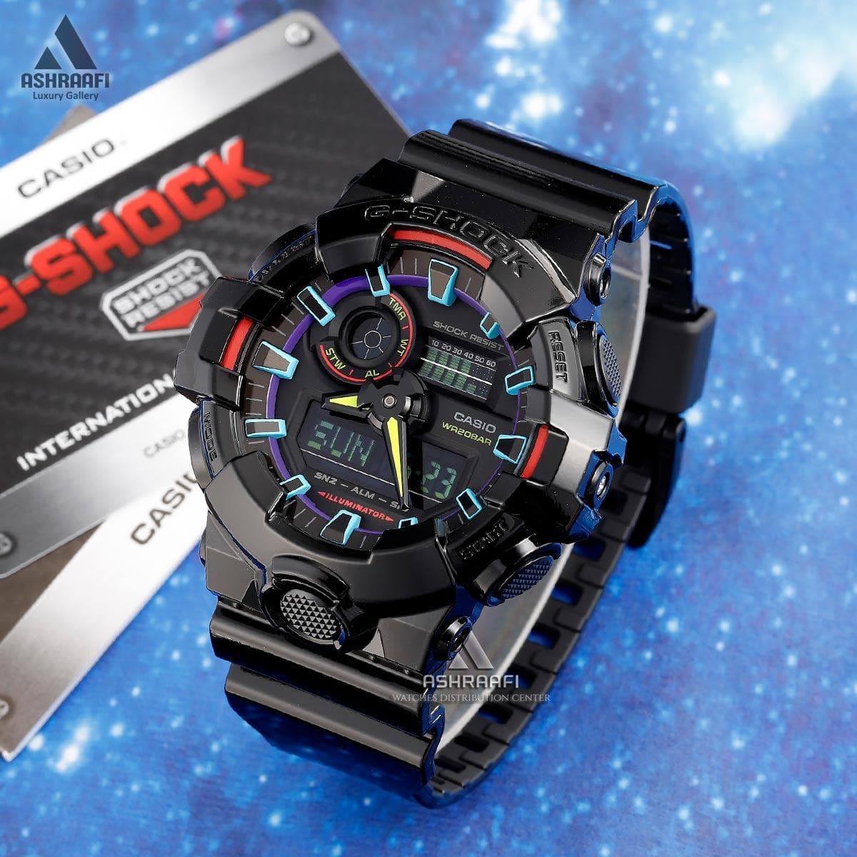 ساعت جی شاک رنگی Casio G-Shock GA-700RGB-1A — تصویر ۲
