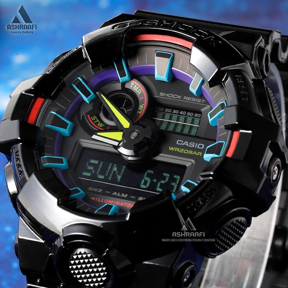 ساعت جی شاک رنگی Casio G-Shock GA-700RGB-1A — تصویر ۳