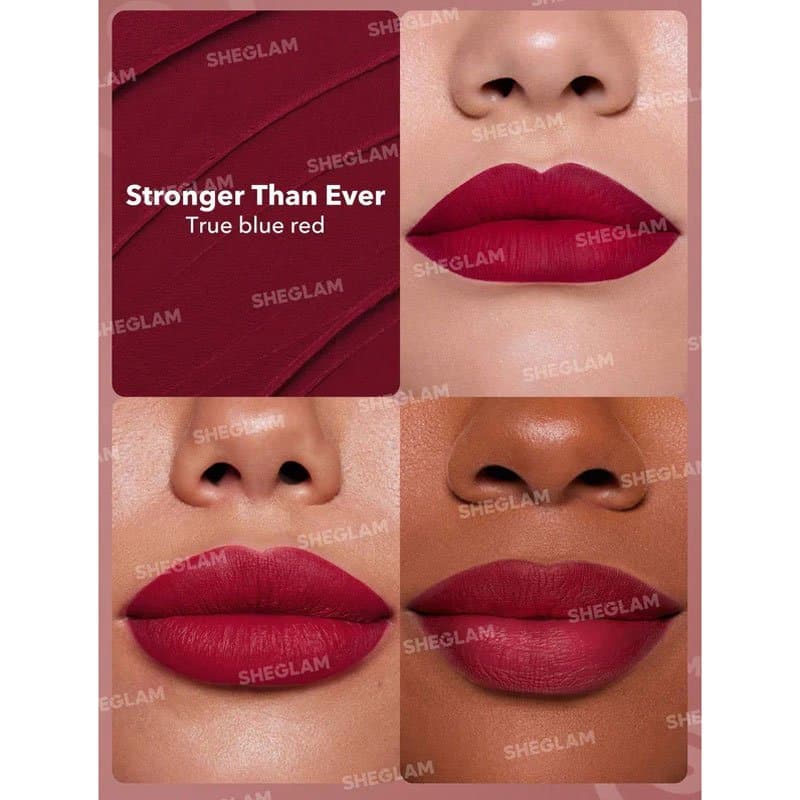 رژلب جامد داینامات بوم Dynamatte Boom شیگلم SHEGLAM رنگ Stronger than ever — تصویر ۲