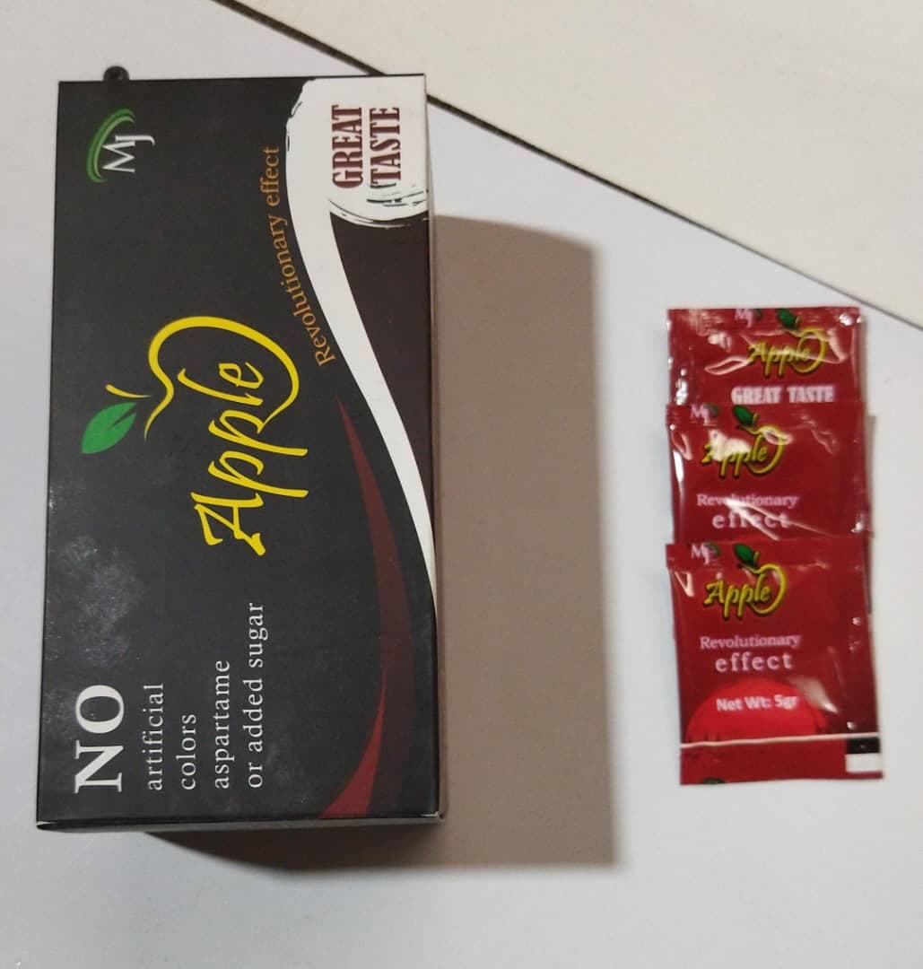 پودر چاقی اپل (پودر APPLE) 60 کیسه ترکیه اصل قرمز