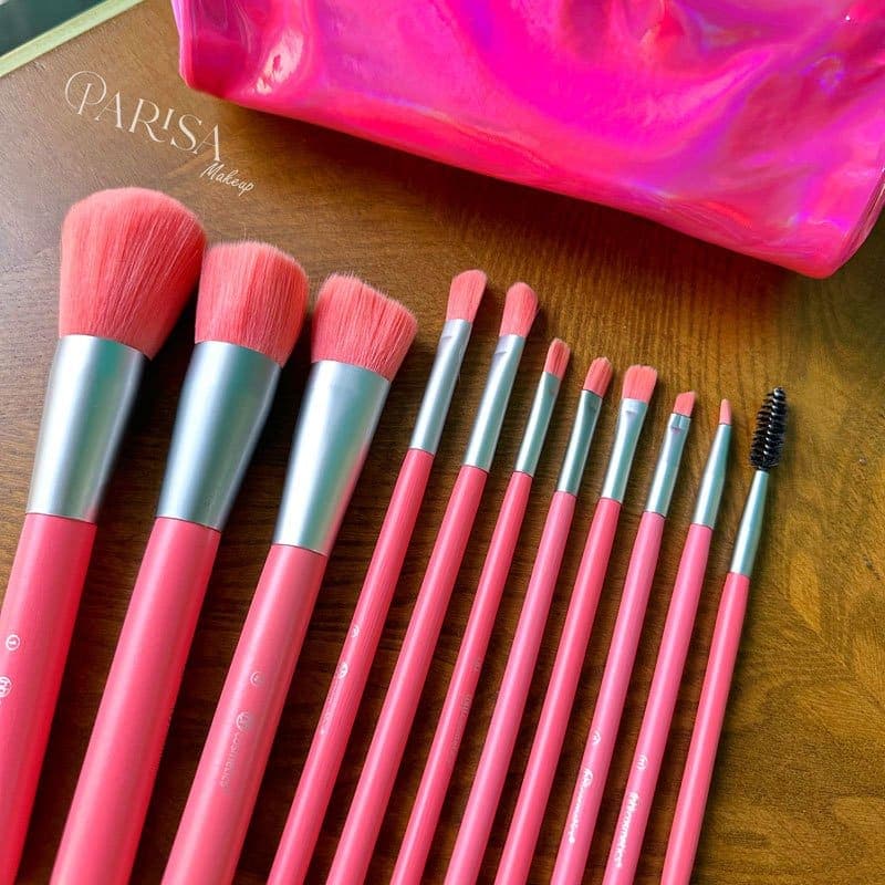 ست براش کیف هولوگرامی bh Cosmetics(صورتی) — تصویر ۲