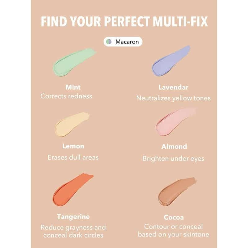 پالت کانتور و کانسیلر اصلاح رنگ شیگلم SHEGLAM مدل Multi-Fix رنگ Macaron — تصویر ۲