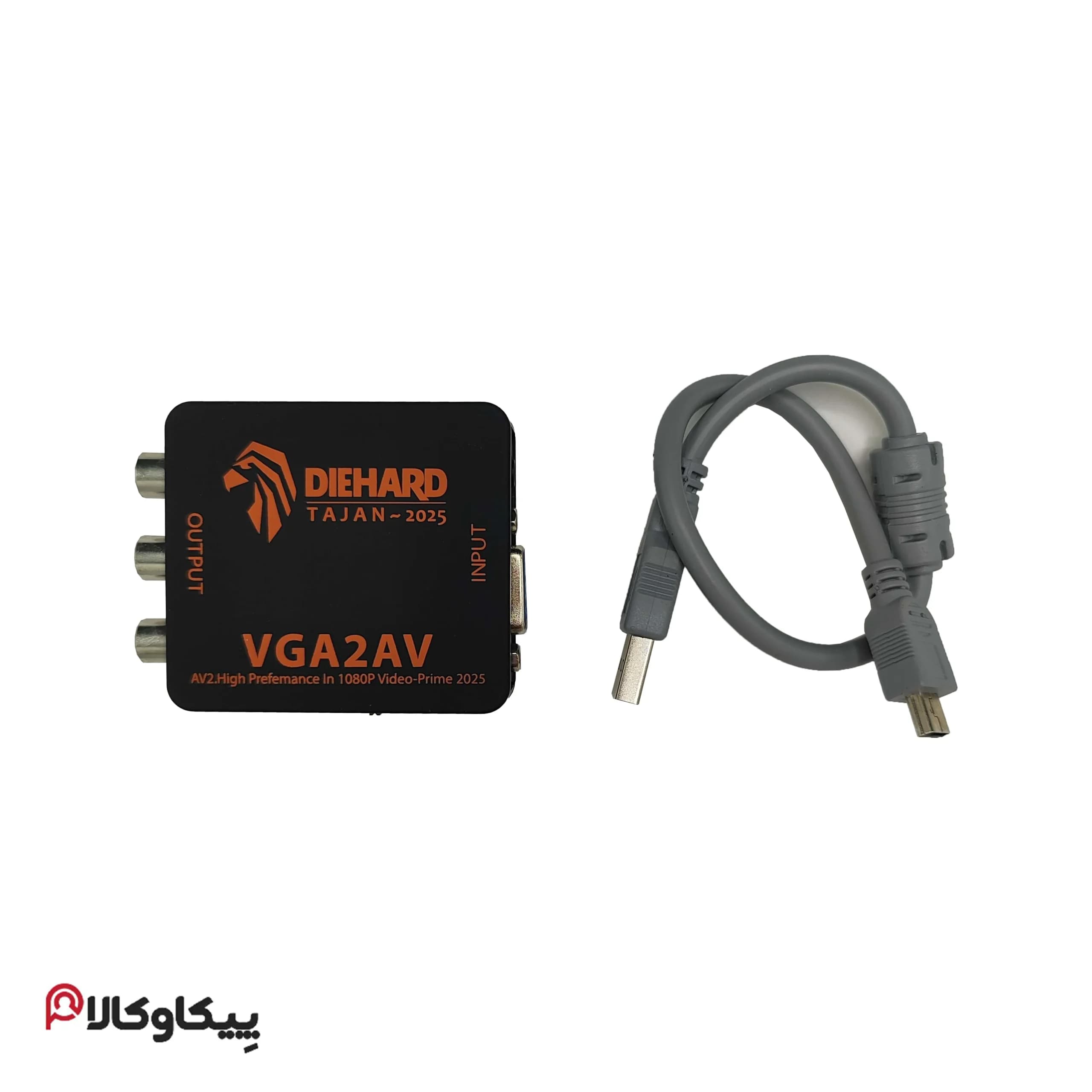 تبدیل کابل وی جی ای به ای وی سه فیش ( RCA ) VGA TO AV