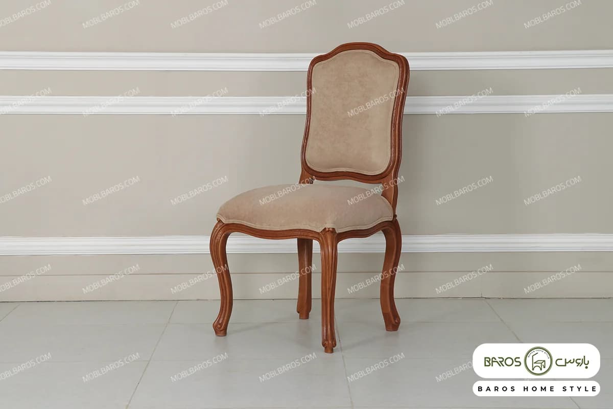 صندلی چوبی فرانسوی بدون دسته — تصویر ۶
