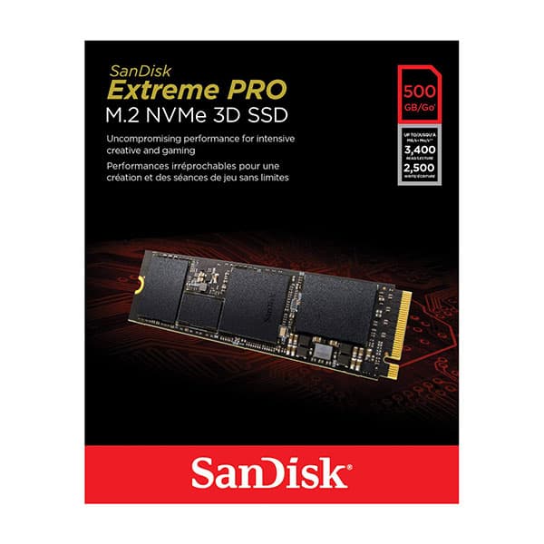هارد اس اس دی M.2 NVMe اینترنال سن دیسک مدل Extreme PRO ظرفیت 500GB — تصویر ۴