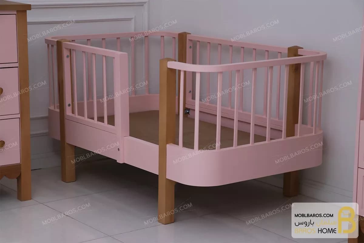 سیسمونی اتاق نوزاد رنگ صورتی مدل نیکا — تصویر ۲
