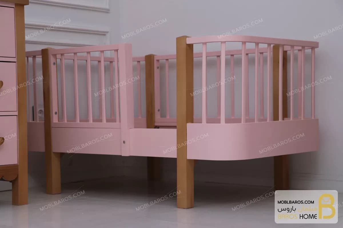 سیسمونی اتاق نوزاد رنگ صورتی مدل نیکا — تصویر ۸