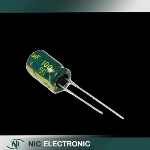خازن الکترولیتی 100UF/50V-8X12-105C-GREEN