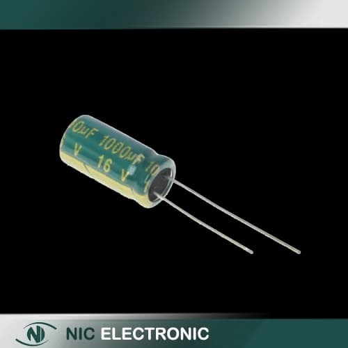 خازن الکترولیتی 1000UF/16V-10X17-105C-GREEN