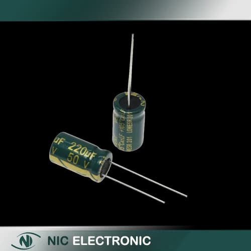 خازن الکترولیتی 220UF/50V-10X13-105C-GREEN