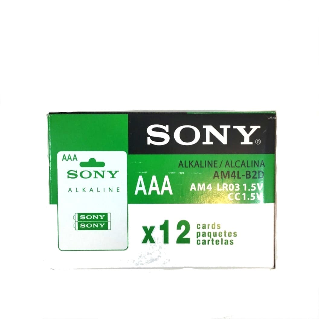 باتری نیم قلم آلکالاین سونی SONY بسته 24 عددی — تصویر ۲