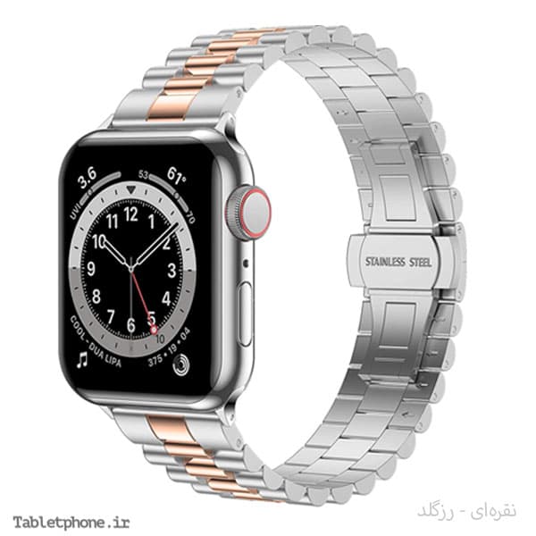 بند ساعت هوشمند اپل واچ 42/44mm استیل 3Rows — تصویر ۴