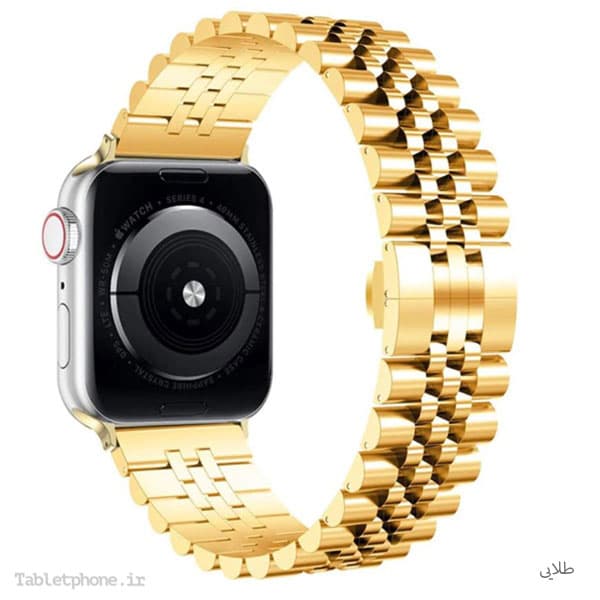 بند ساعت هوشمند اپل واچ 44 / 42mm مدل استیل 5Rows — تصویر ۴