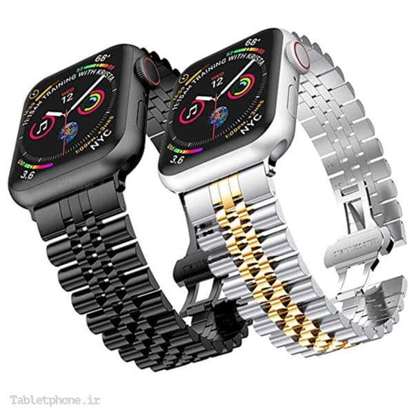 بند ساعت هوشمند اپل واچ 44 / 42mm مدل استیل 5Rows