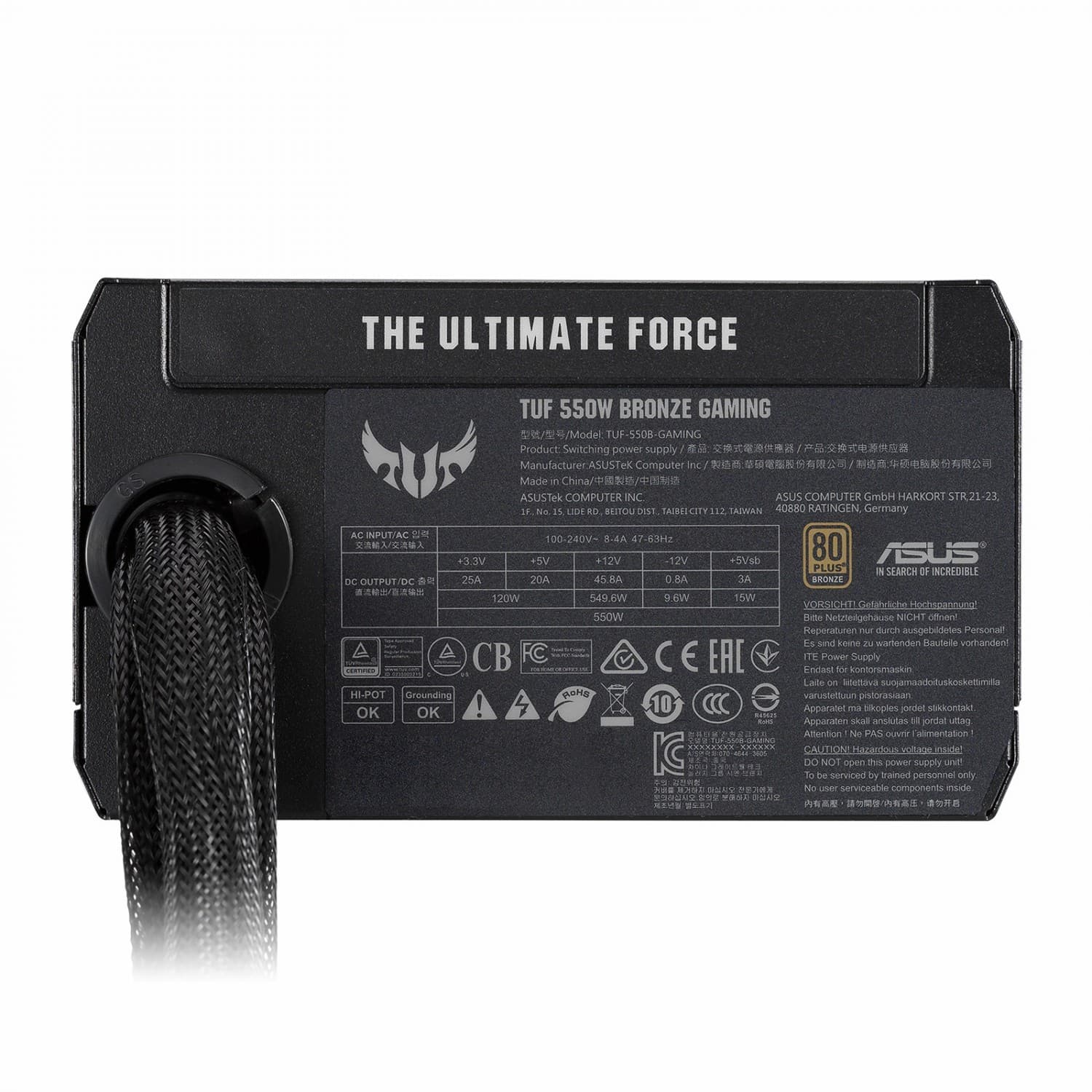 پاور ایسوس مدل TUF-GAMING-550B — تصویر ۴