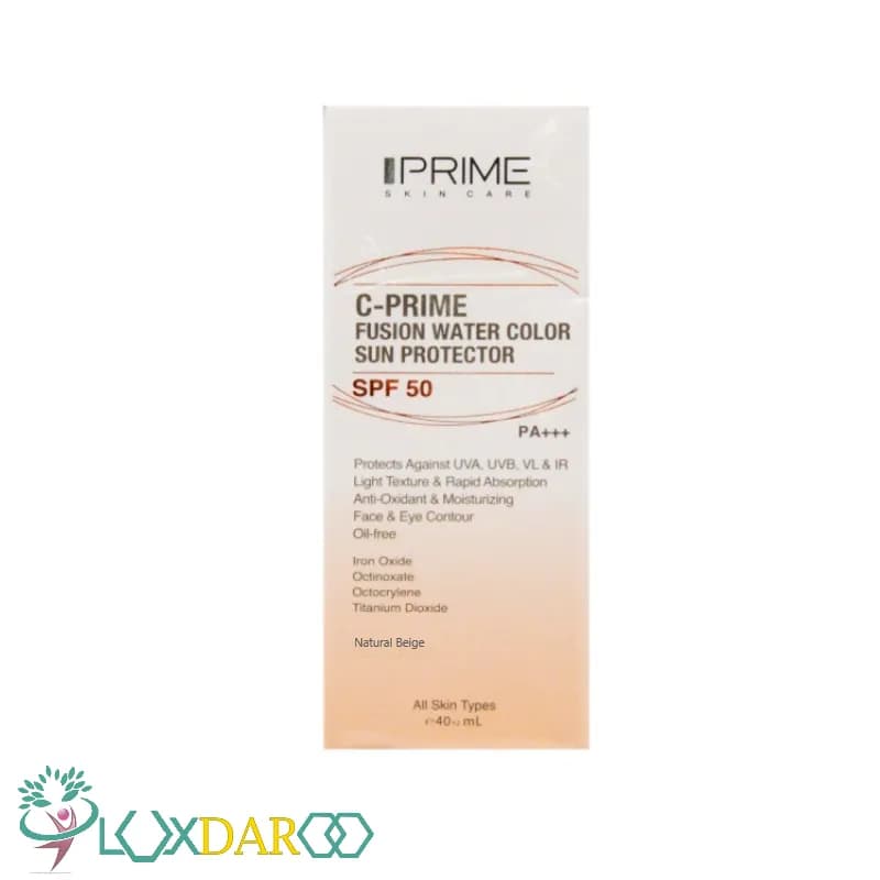 فلوئید ضد آفتاب بژ طبیعی حاوی ویتامین سی پرایم SPF50