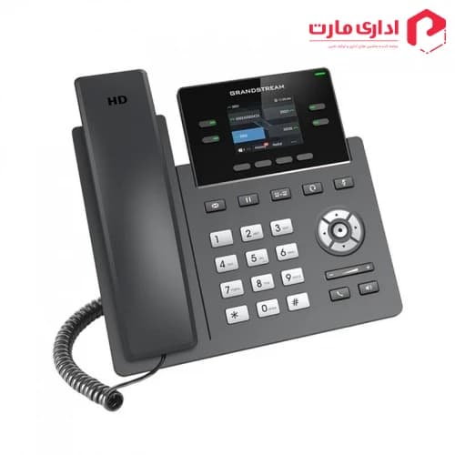 تلفن تحت شبکه گرنداستریم مدل GRP2612P با دو اکانت SIP — تصویر ۳