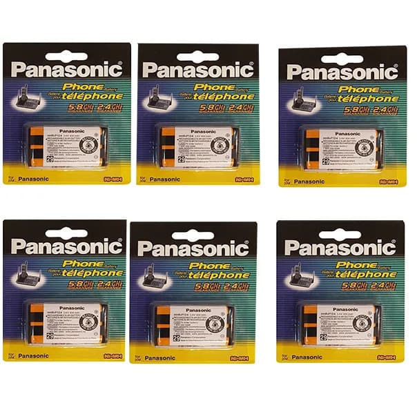 باتری تلفن بی سیم پاناسونیک مدل HHR-P104A//1B بسته 6 عددی