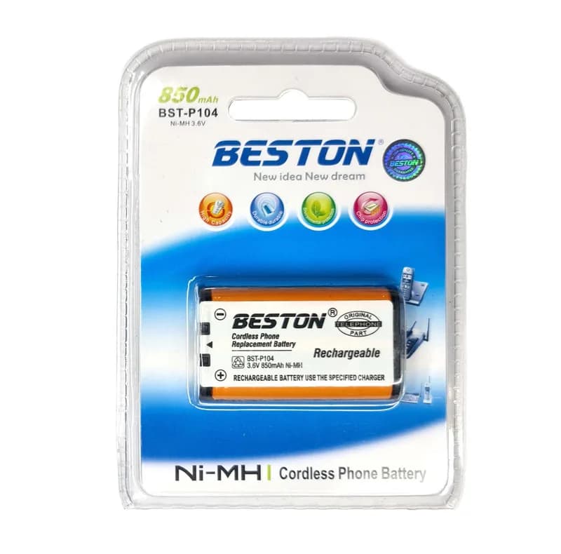 باتری تلفن بی سیم بستون مدل Bst-P104 کد Ni-Mh3.6V