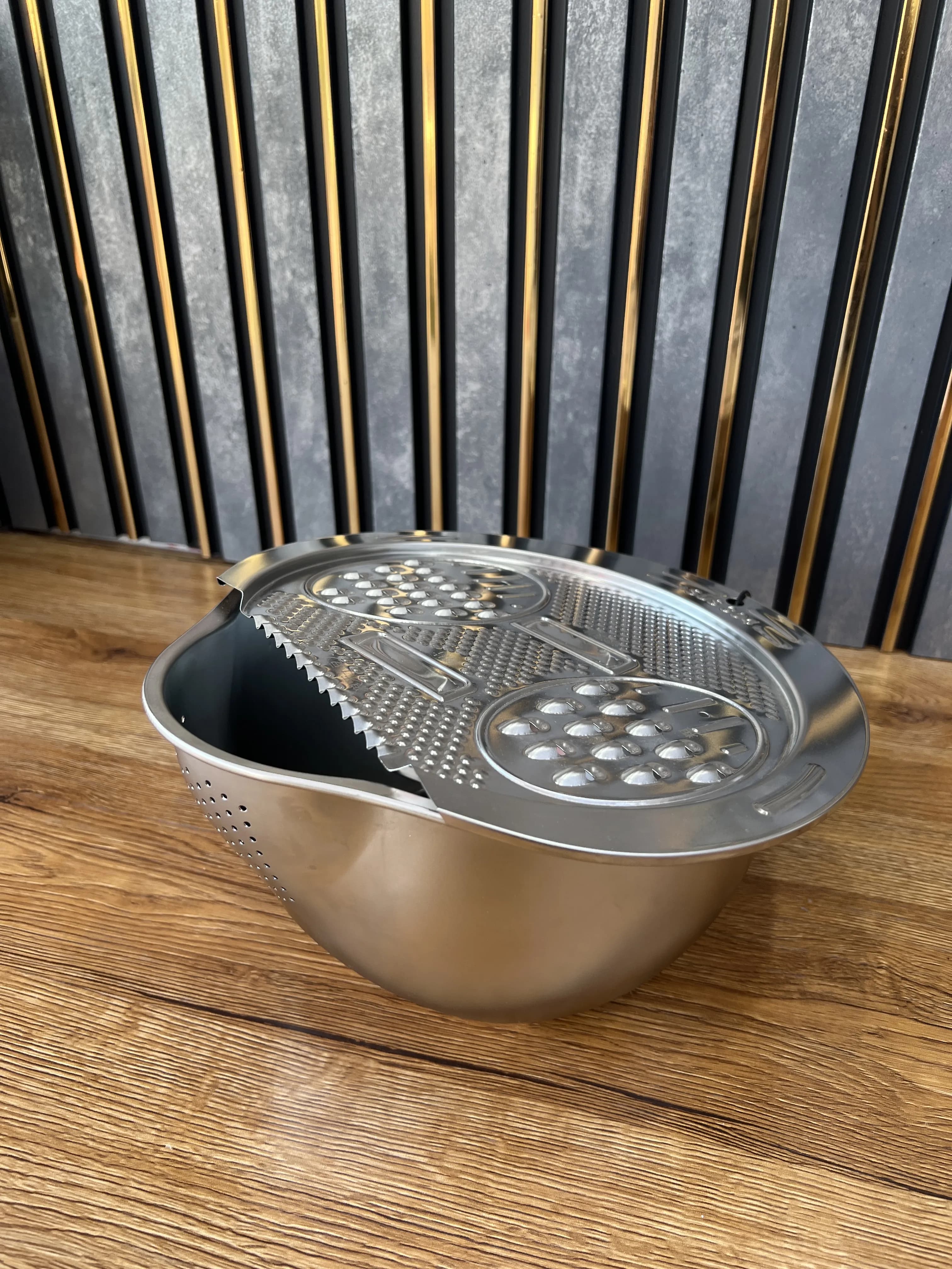 آبکش استیل چندکاره 43-0611 وارداتی (x) — تصویر ۳