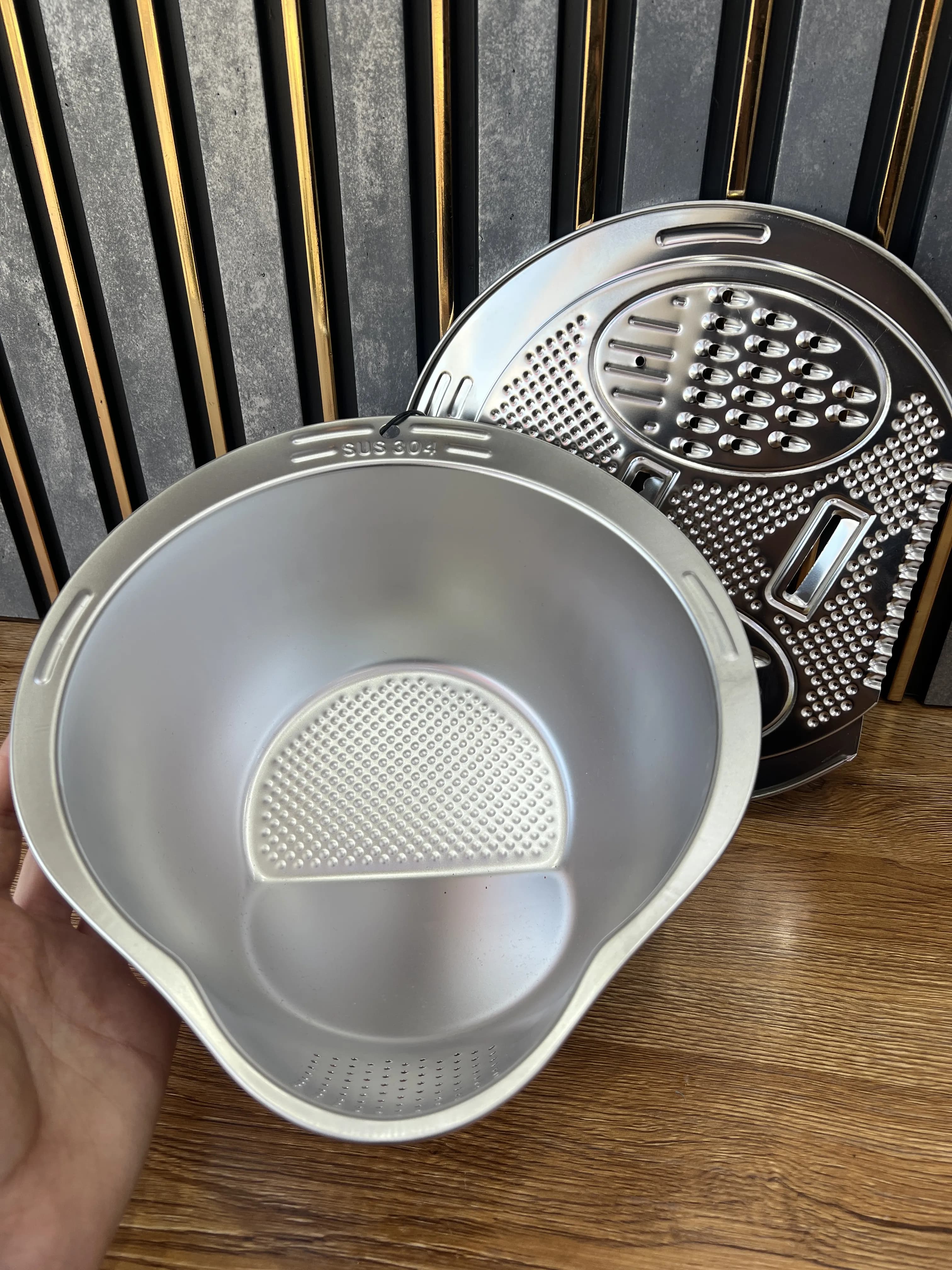 آبکش استیل چندکاره 43-0611 وارداتی (x) — تصویر ۲