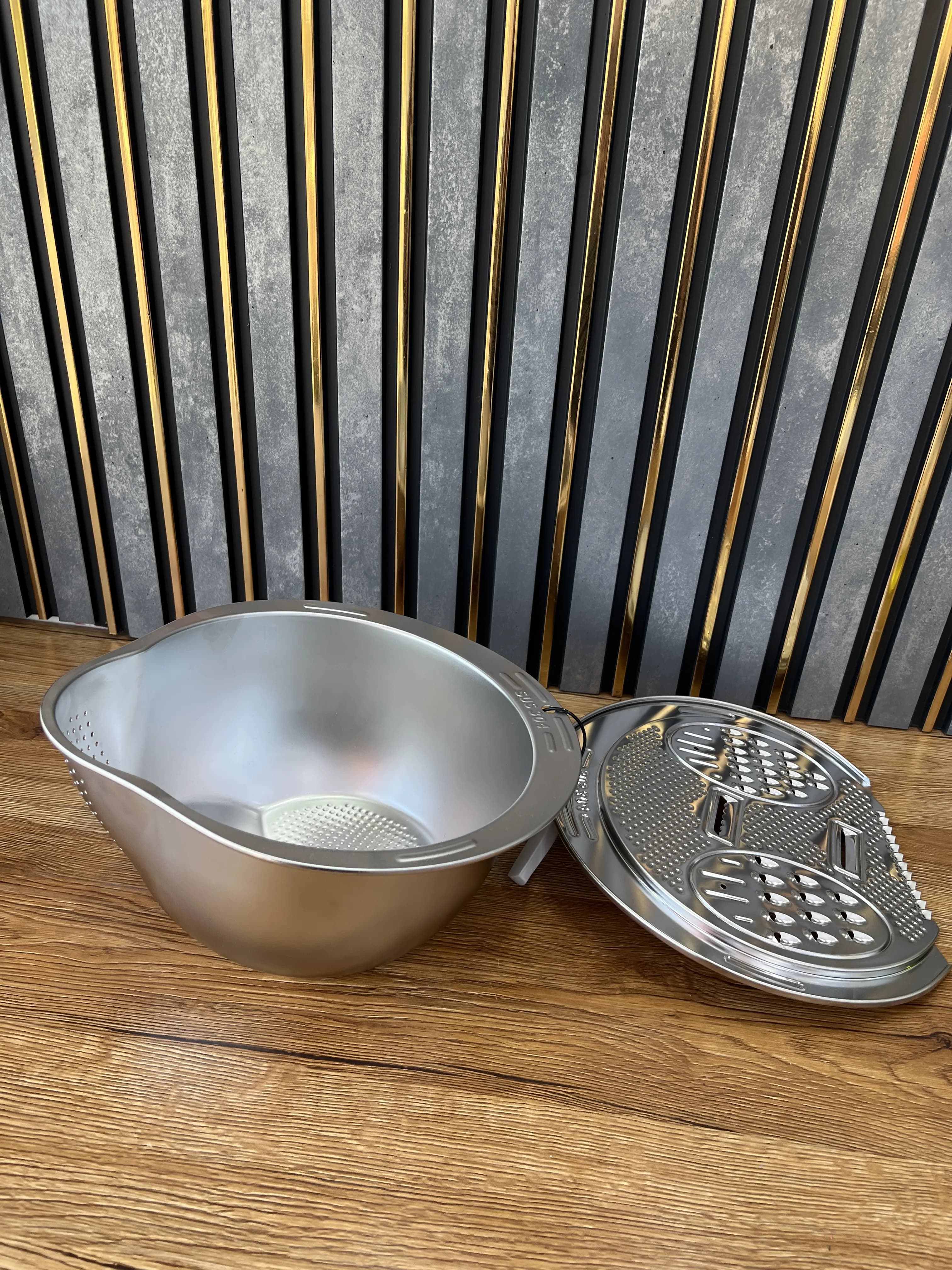 آبکش استیل چندکاره 43-0611 وارداتی (x) — تصویر ۵