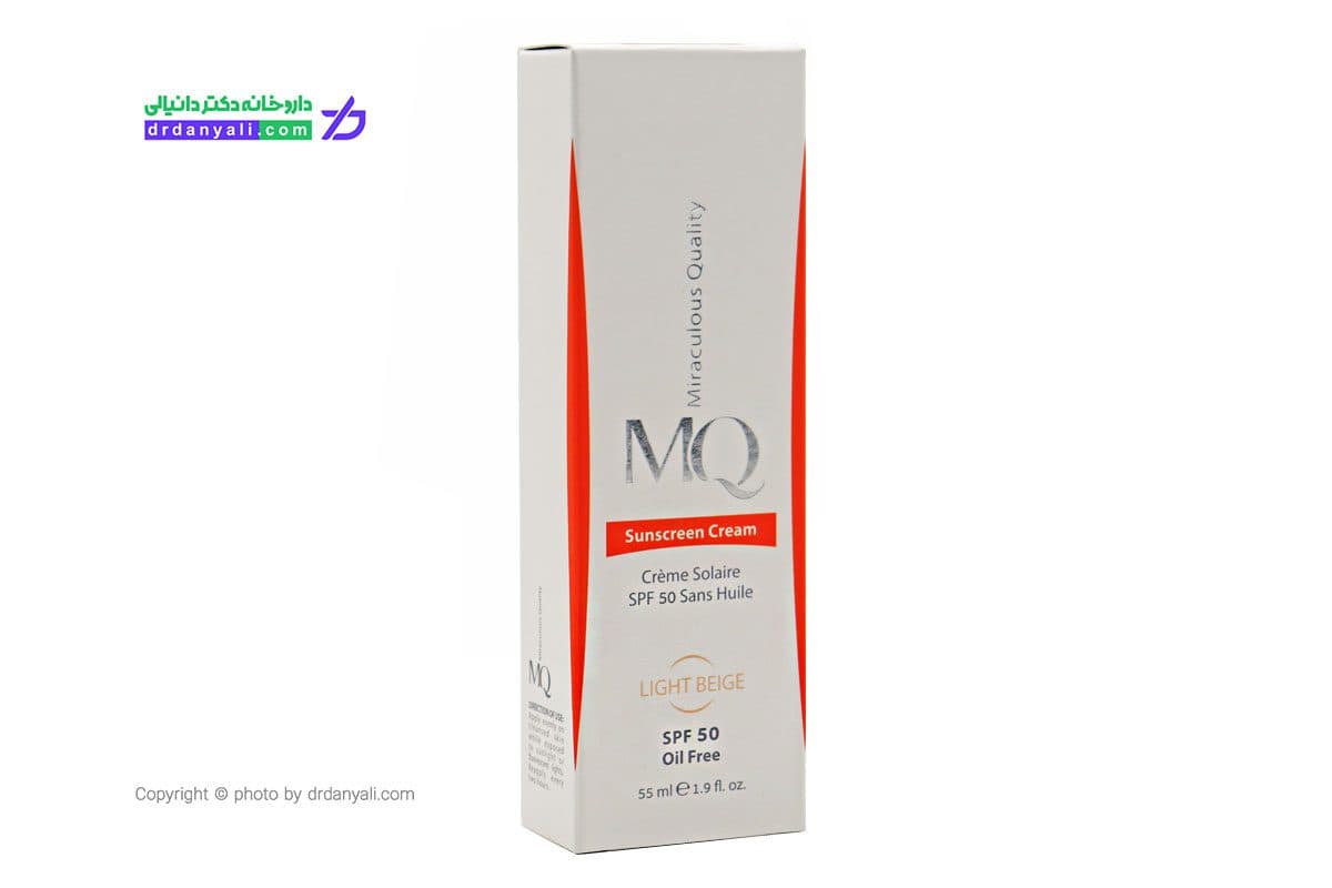 کرم ضد آفتاب فاقد چربی رنگی ام کیو SPF50 حجم 55 میلی لیتر — تصویر ۴
