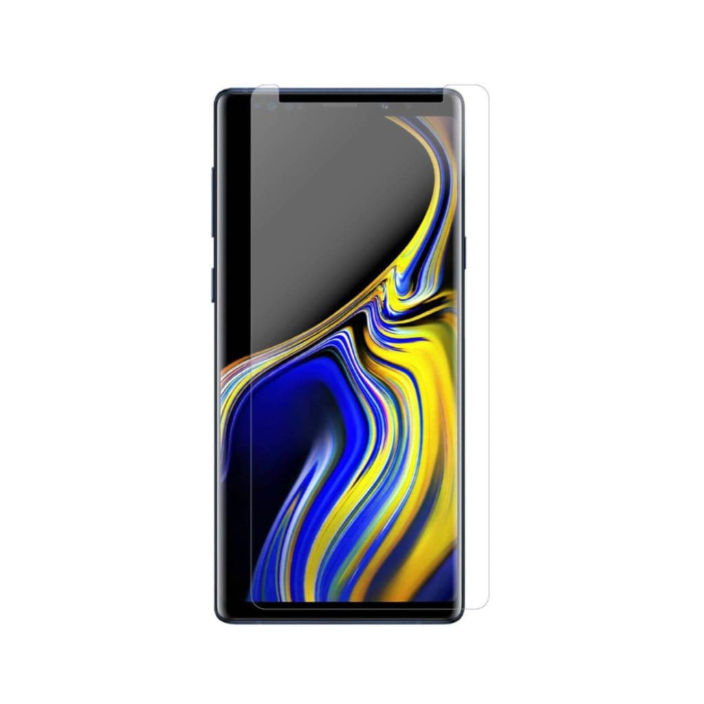 بهترین گلس گوشی سامسونگ نوت 9 محافظ صفحه نمایش شیشه ای سامسونگ نوت نه تمام صفحه Note 9 با پوشش کامل مدل یو وی UV Nano Glass For Samsung Galaxy Note9 / Note 9