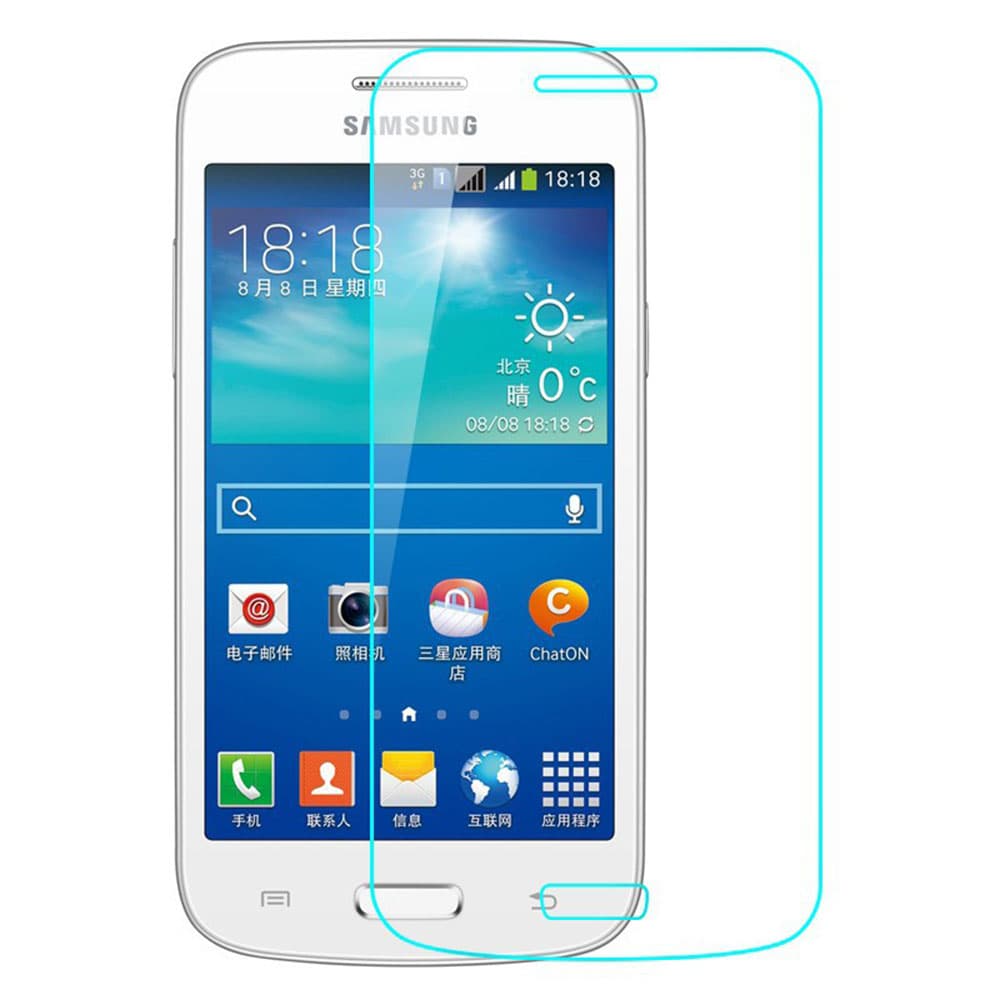 گلس استار 2 پلاس بی رنگ و شفاف G350 یا محافظ صفحه نمایش شیشه ای Glass Screen Protector samsung Star 2 plus / G350E