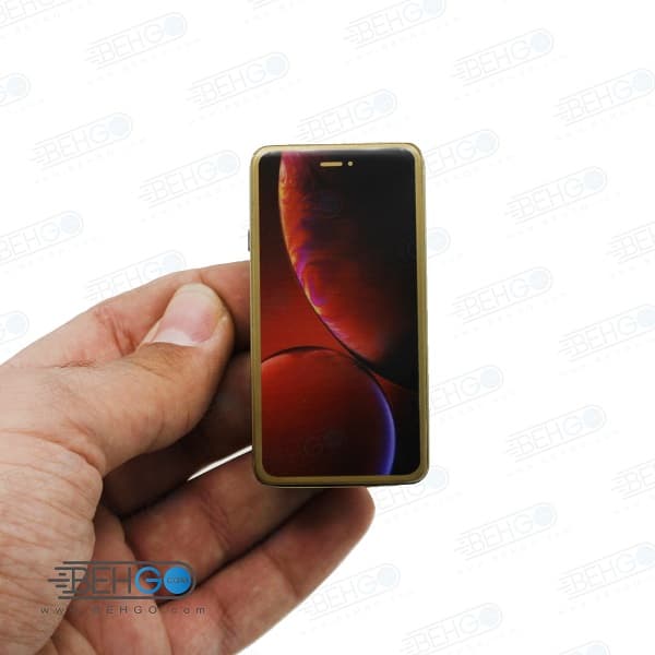 فندک المنتی الکتریکی شارژی طرح اپل آیفون Electronic Cigarette Lighter — تصویر ۲