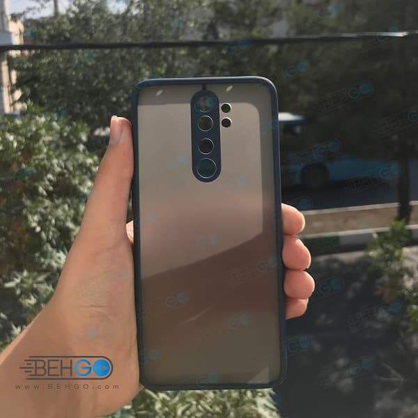 قاب Note 8 pro محافظ دور رنگی کاور پشت مات با برجستگی لنز دوربین شیائومی نوت 8 پرو Fashion Case Xiaomi Redmi Note8 pro — تصویر ۲